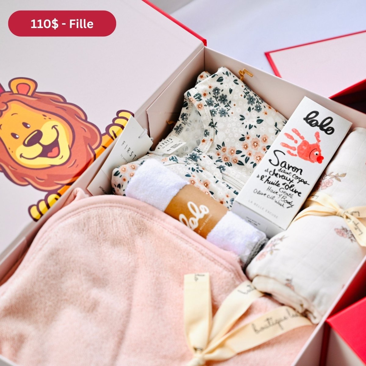 Coffret cadeau de naissance et shower de bébé -Ensembles cadeaux- Boutique LeoLudo-LeoLudo