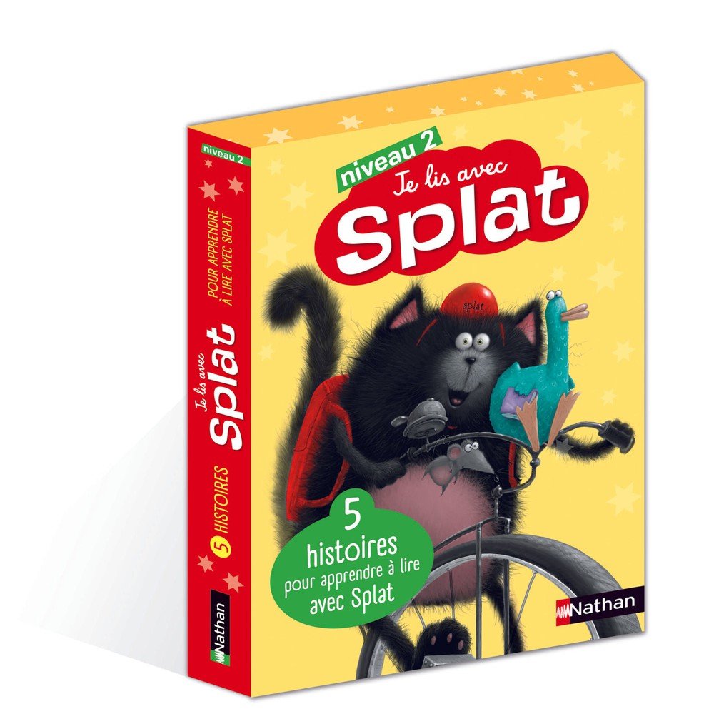 Coffret Je lis avec Splat: niveau 2 - Livres - Boutique LeoLudo - Nathan
