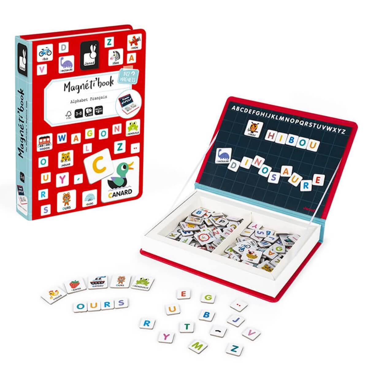 Coffret magnétique - Alphabet (142 mcx)-Janod-Boutique LeoLudo