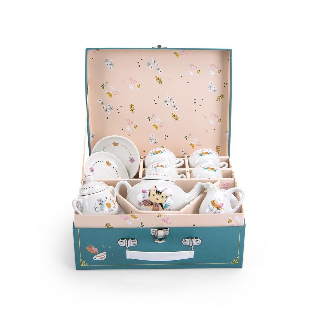 Coffret service à thé en céramique Les Parisiennes - Jouets d'imitation - Boutique LeoLudo - Moulin Roty