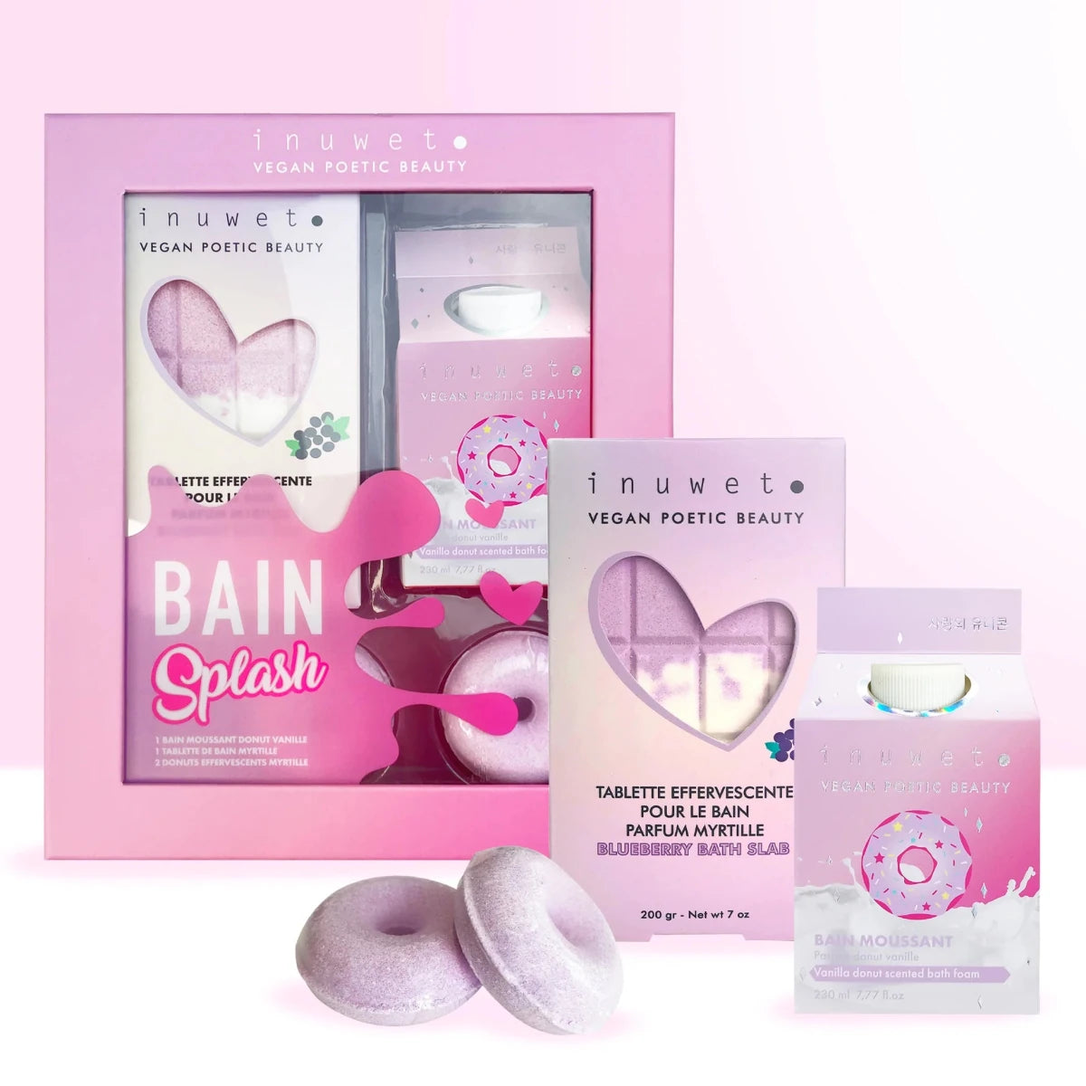 Coffret Splash Fraise – Inuwet - Pour le bain - Boutique LeoLudo - inuwet