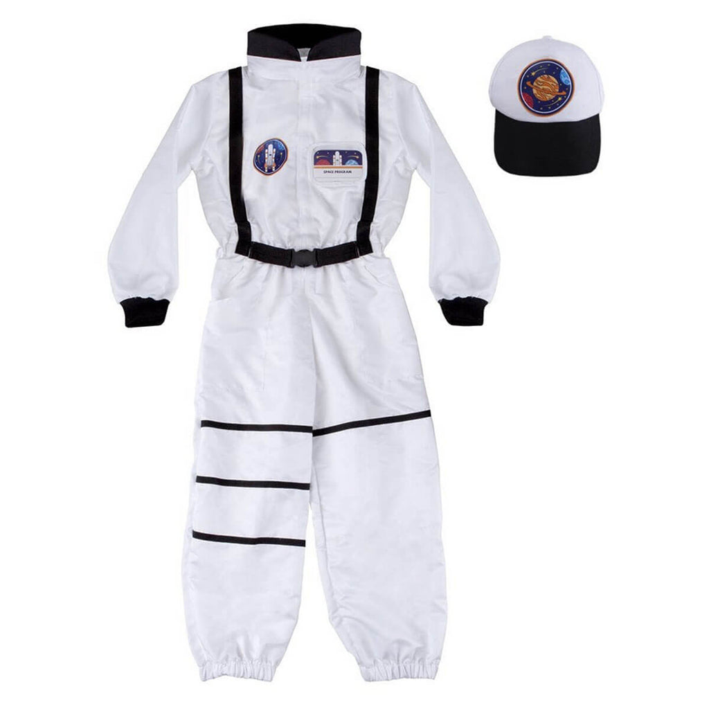 Combinaison d'astronaute avec casquette (taille 5-6)-Great Pretenders-Boutique LeoLudo