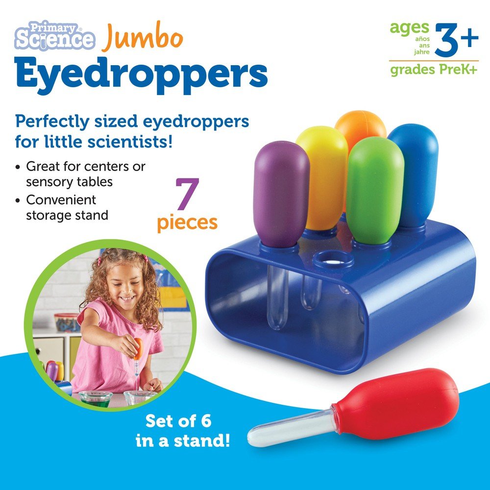 Compte - gouttes Jumbo Primary Science - Jeux scientifiques - Boutique LeoLudo - Learning Resources