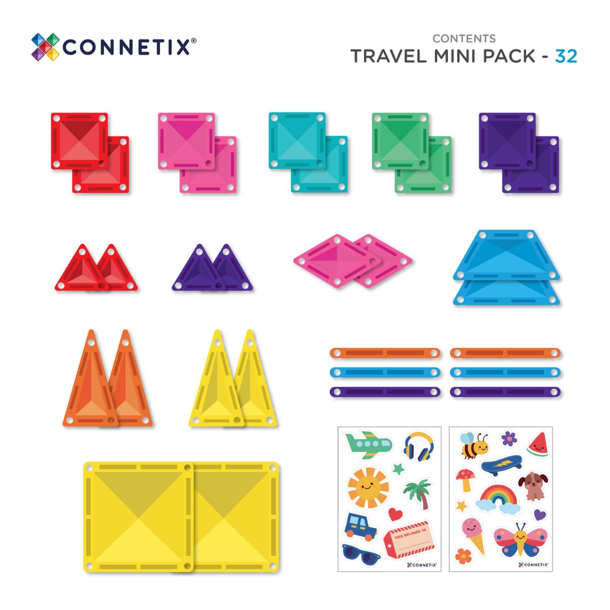 CONNETIX Travel Mini Pack – 32 pièces -Jeux de construction- Boutique LeoLudo-Connetix