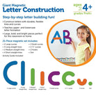 Construction magnétique de lettres géantes (21 pcs) - Jeux éducatifs - Boutique LeoLudo - Learning Resources