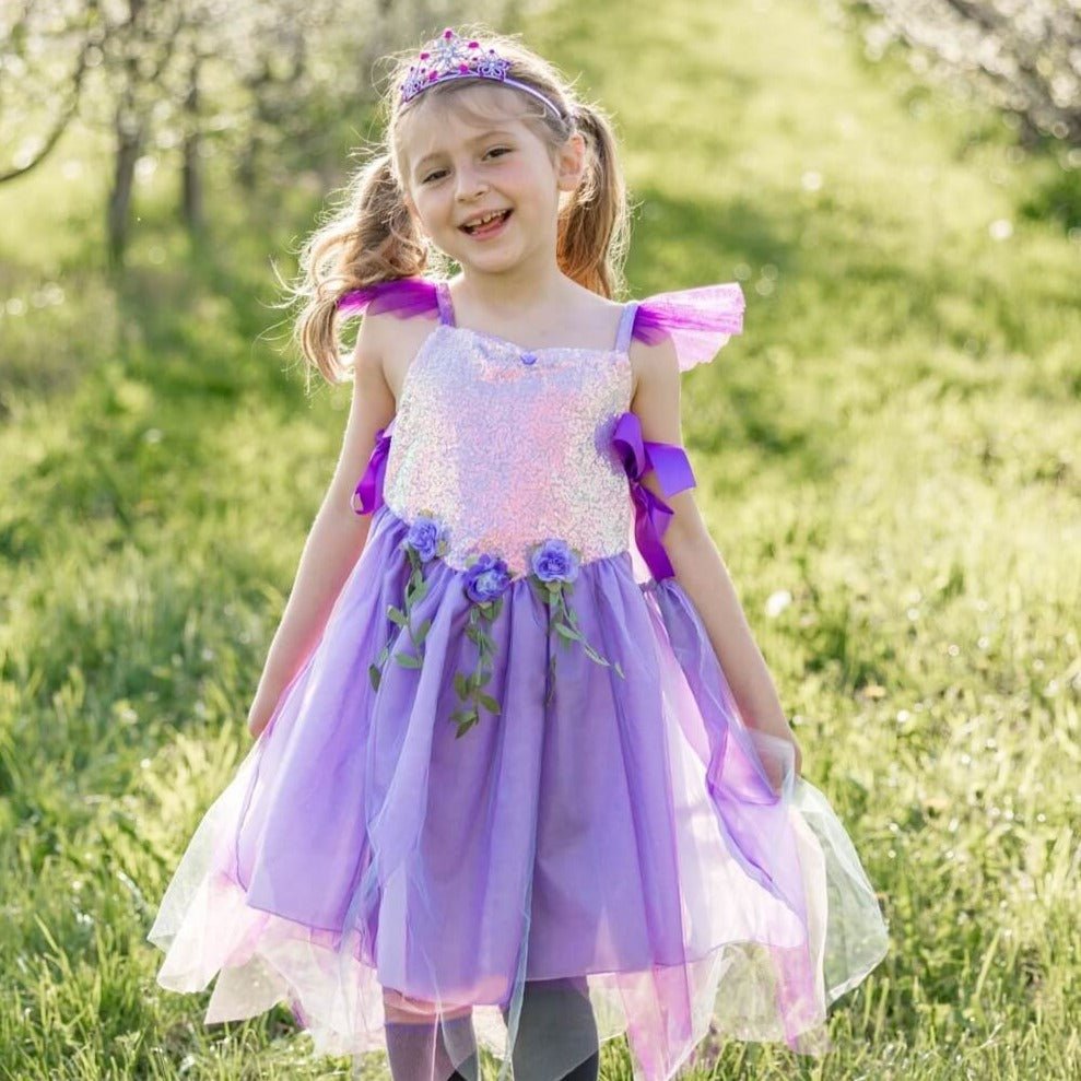 Costume de fée à paillettes lila (3 à 6 ans) - Costumes - Boutique LeoLudo - Great Pretenders