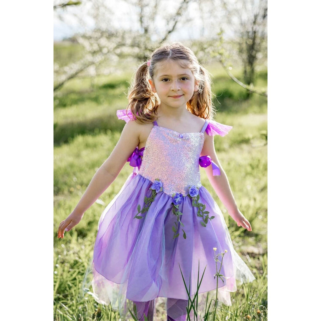 Costume de fée à paillettes lila (3 à 6 ans)-Great Pretenders-Boutique LeoLudo