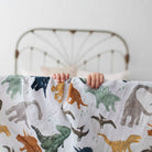 Couverture à langer en mousseline de coton - Dino Friends-Little Unicorn-Boutique LeoLudo