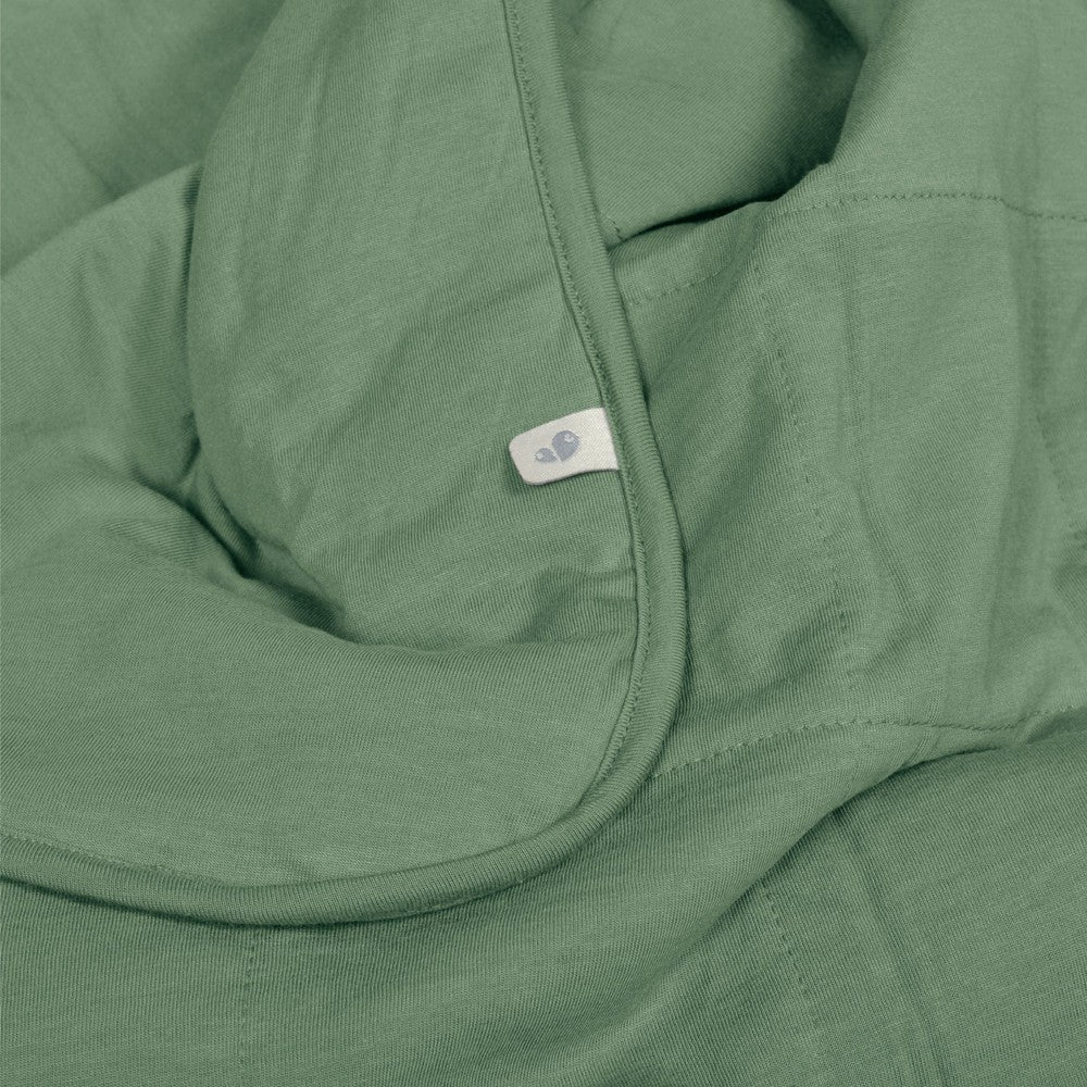 Couverture de bambou unie - Vert chasseur -Couvertures- Boutique LeoLudo-Perlimpinpin