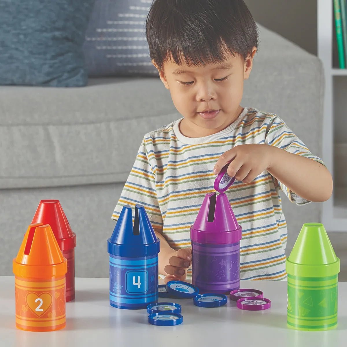 Crayons à compter -Jeux éducatifs- Boutique LeoLudo-Learning Resources