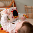 Cube d'activités sensorielles en tissu - Dino - Jouets d'éveil - Boutique LeoLudo - Little Big Friends