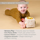 Cube en silicone Peek & Play -Jouets d'éveil- Boutique LeoLudo-Taf Toys