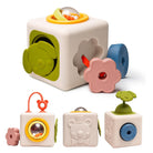 Cube en silicone Peek & Play -Jouets d'éveil- Boutique LeoLudo-Taf Toys