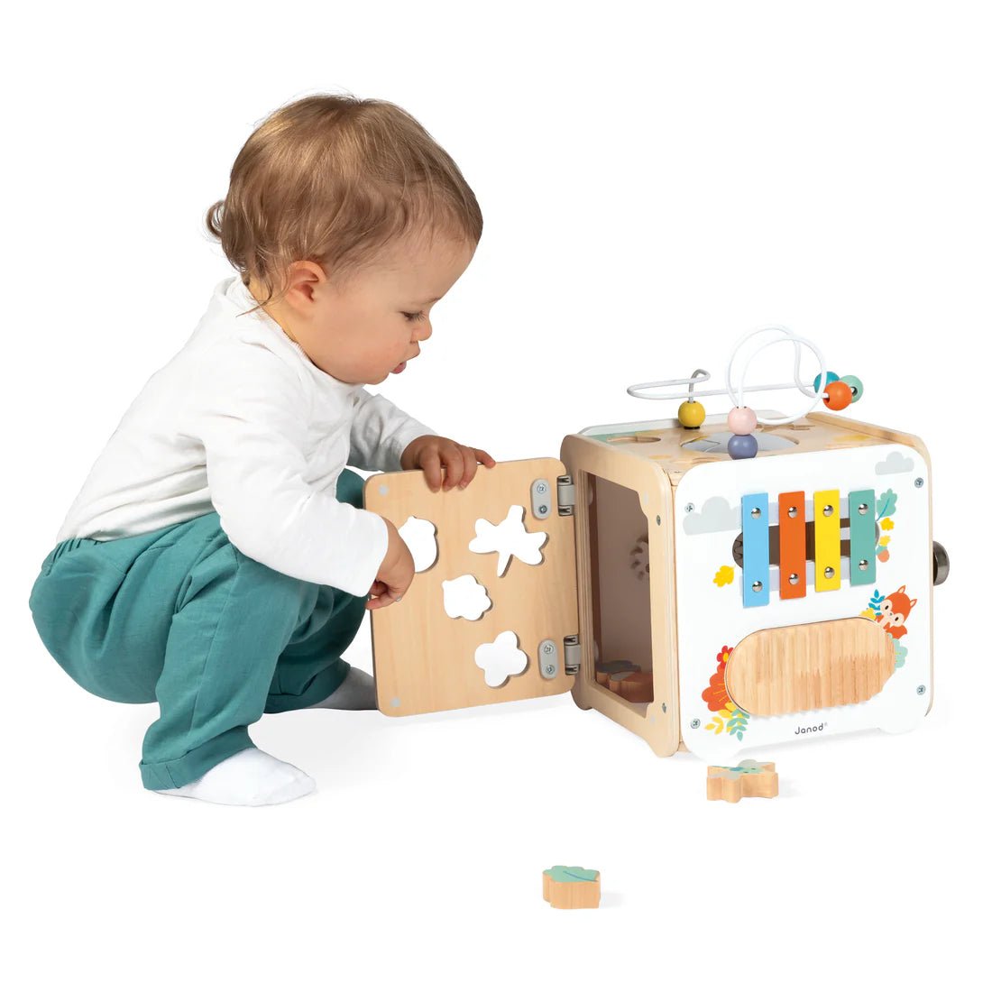 Cube multi - activités Pure - Jouets d'éveil - Boutique LeoLudo - Janod