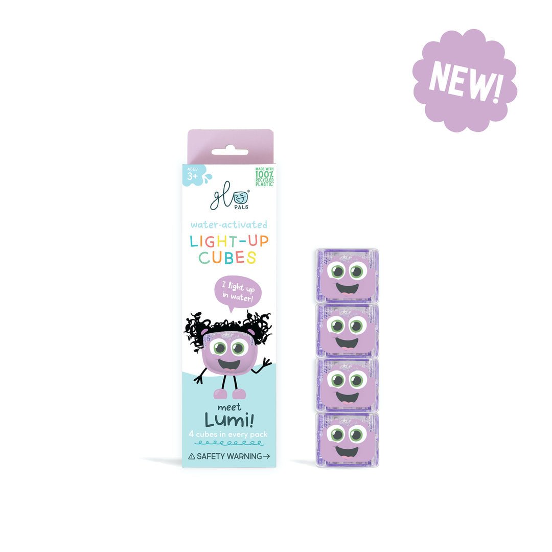 Cubes lumineux pour le bain Glo Pals (paquet de 4)Jouets de bain# - Boutique LeoLudo