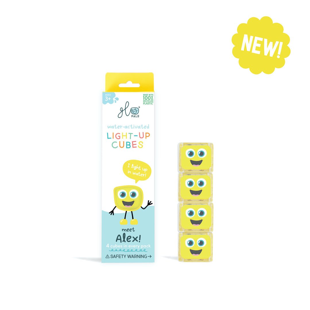 Cubes lumineux pour le bain Glo Pals (paquet de 4)Jouets de bain# - Boutique LeoLudo