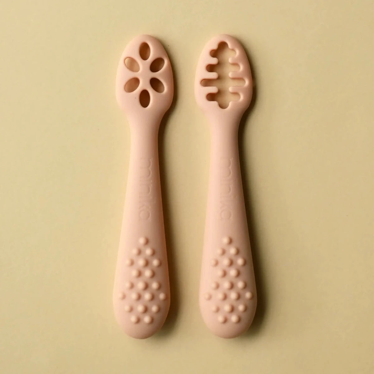 Cuillères d'apprentissage en silicone – Ensemble de 2 -Alimentation & repas- Boutique LeoLudo-Minika