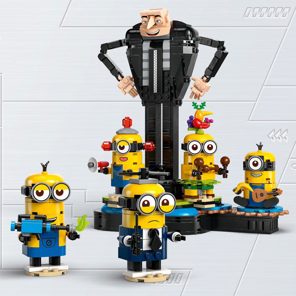 Détestable Moi 4 - Gru et Minions en briques (839 pcs) - Jeux de construction - Boutique LeoLudo - LEGO