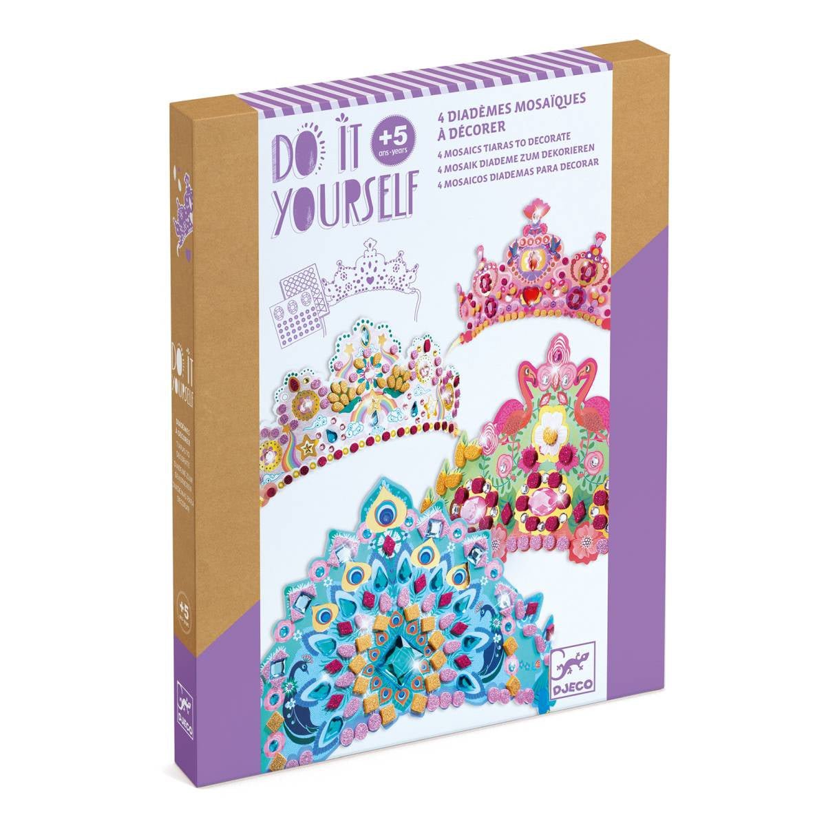 Diadèmes mosaiques DIY - Comme une princesse - Art & bricolage - Boutique LeoLudo - Djeco