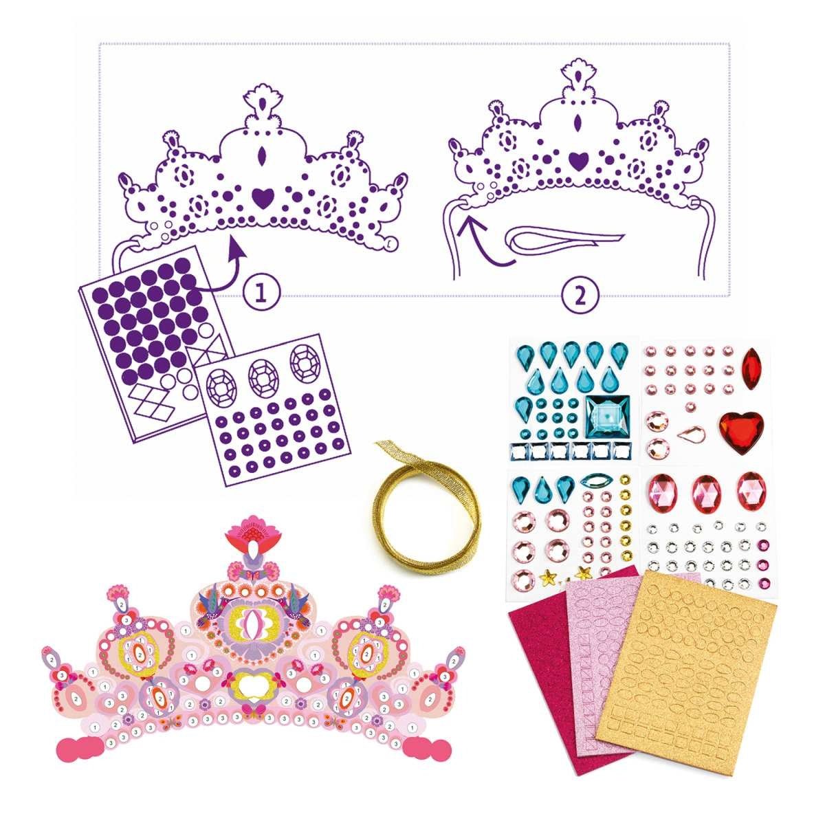 Diadèmes mosaiques DIY - Comme une princesse - Art & bricolage - Boutique LeoLudo - Djeco