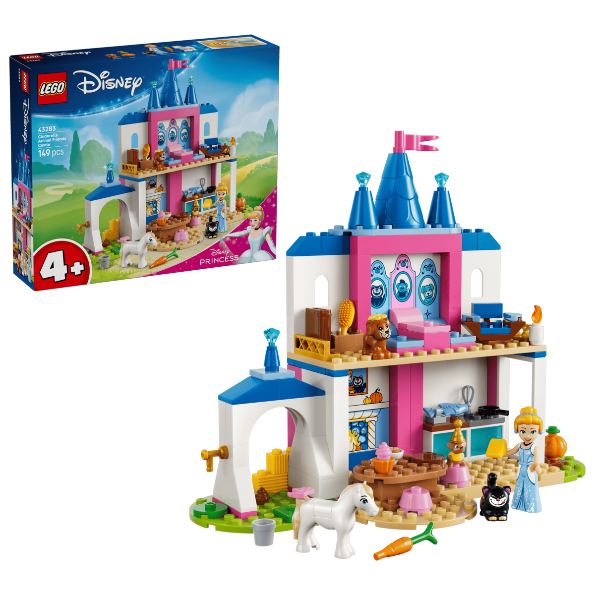 Disney - Château de Cendrillon et ses amis animaux – LEGO® -Ensembles de jeu- Boutique LeoLudo-LEGO