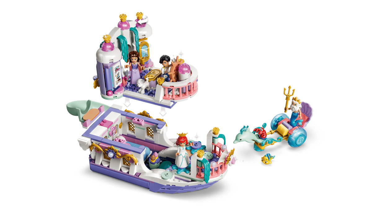 Disney - Le bateau du mariage royal d'Ariel – LEGO® -Ensembles de jeu- Boutique LeoLudo-LEGO