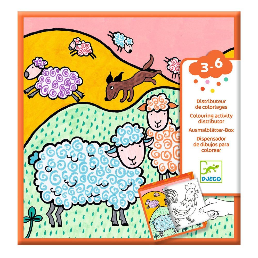 Distributeur de coloriages - Ferme - Art & bricolage - Boutique LeoLudo - Djeco