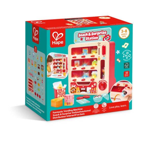 Distributrice automatique interactive – 32 pièces -Jouets d'imitation- Boutique LeoLudo-Hape