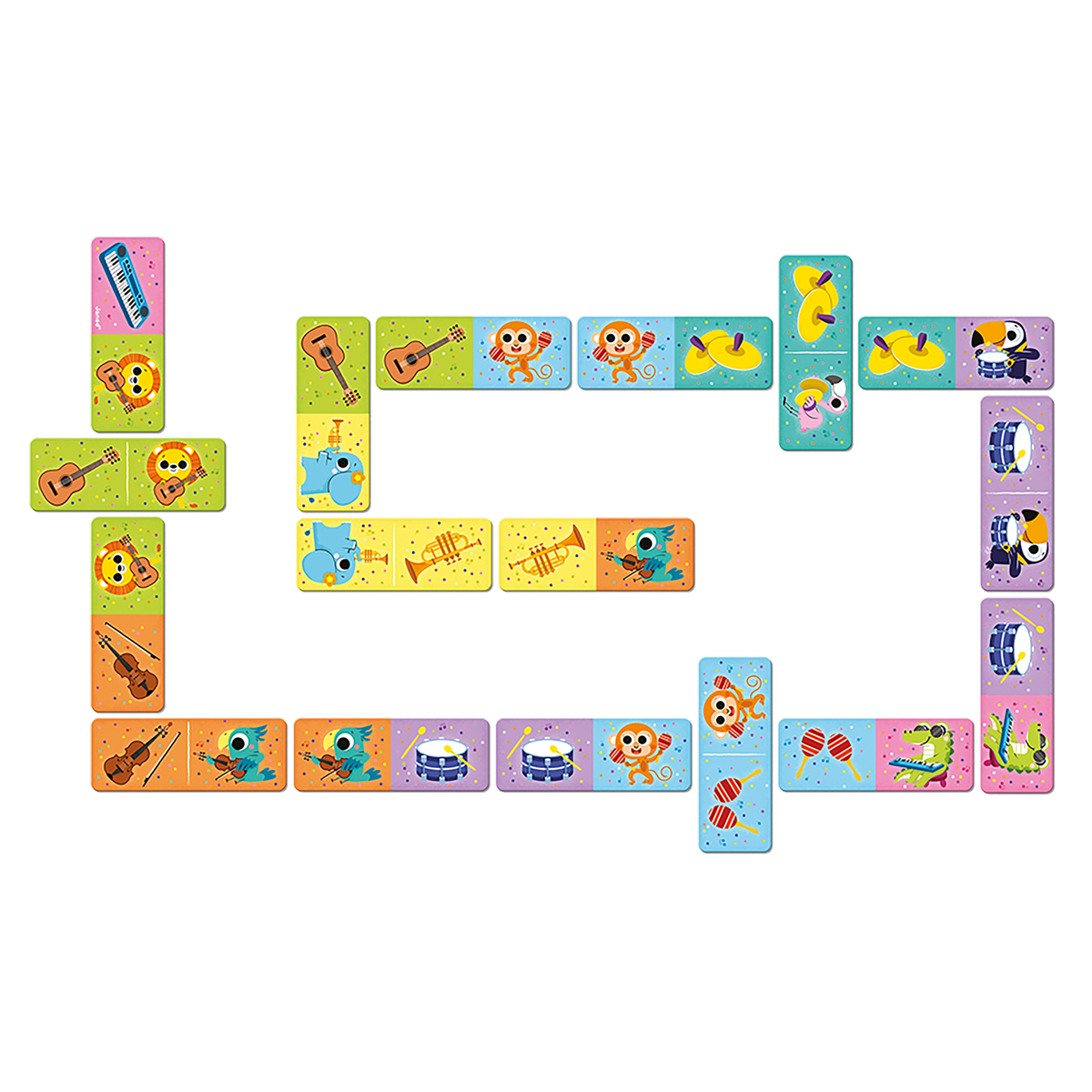 Dominos - Instruments de musique - Jeux de société - Boutique LeoLudo - Janod