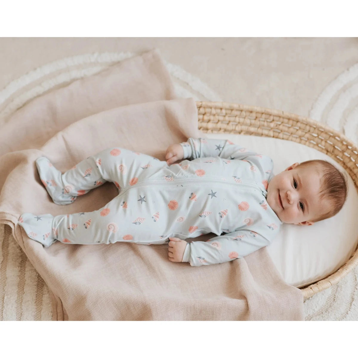 Dormeuse - Coquillages (0 - 12M) - Vêtements - Boutique LeoLudo - Petit Lem