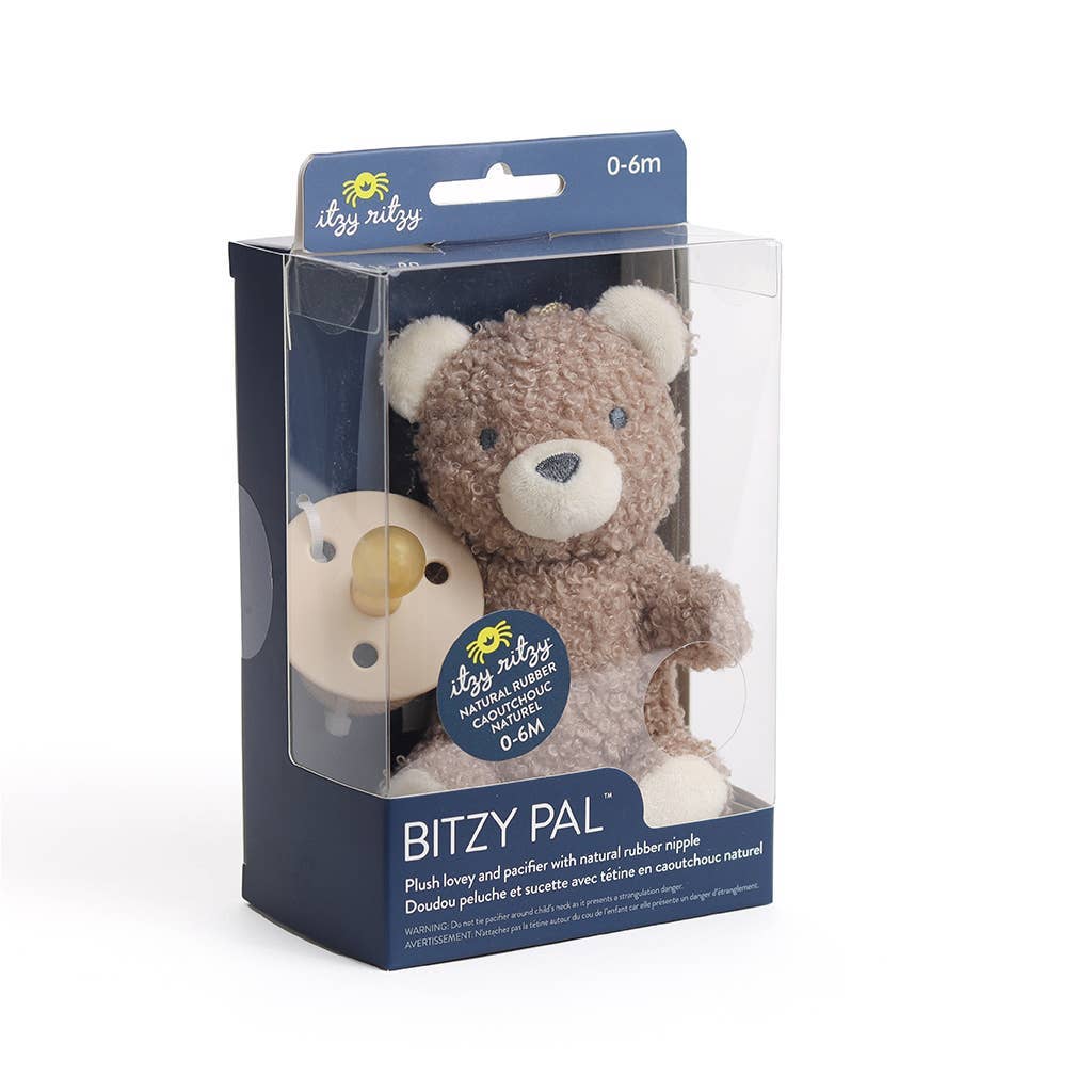 Doudou apaisant bébé avec suce – The Bitzy Pal™ - Jouets de dentition - Boutique LeoLudo - Itzy Ritzy Canada