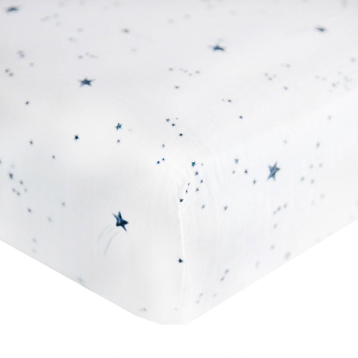 Drap contour en mousseline pour lit de bébé - Shooting Stars - Literie - Boutique LeoLudo - Little Unicorn