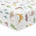 Drap de lit en tricot extensible - Dino Pals - Literie - Boutique LeoLudo - Little Unicorn
