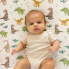Drap de lit en tricot extensible - Dino Pals - Literie - Boutique LeoLudo - Little Unicorn
