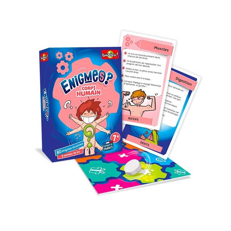 Énigmes - Corps humain - Jeux de société - Boutique LeoLudo - Bioviva