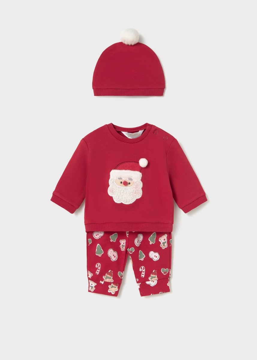 Ensemble 3 pièces de Noël Mayoral – Rouge -Vêtements- Boutique LeoLudo-Mayoral