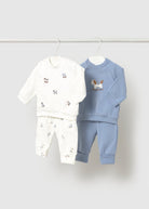 Ensemble 4 pièces en coton Mayoral – Bleu -Vêtements- Boutique LeoLudo-Mayoral