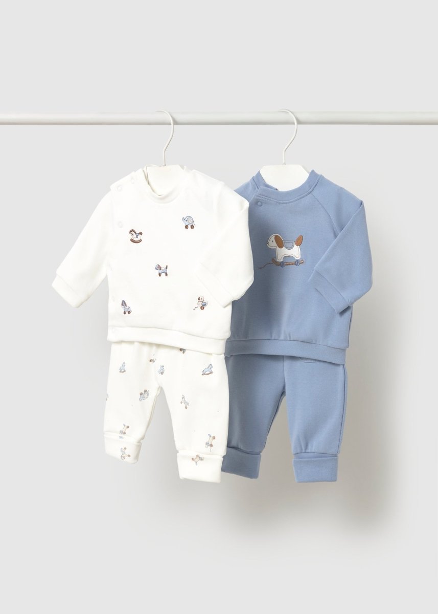 Ensemble 4 pièces en coton Mayoral – Bleu -Vêtements- Boutique LeoLudo-Mayoral