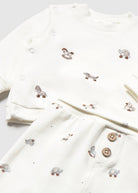 Ensemble 4 pièces en coton Mayoral – Gris brume -Vêtements- Boutique LeoLudo-Mayoral