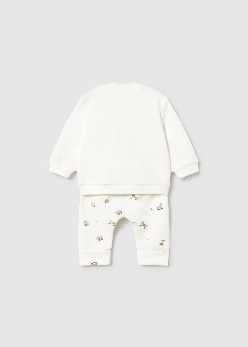 Ensemble 4 pièces en coton Mayoral – Gris brume -Vêtements- Boutique LeoLudo-Mayoral