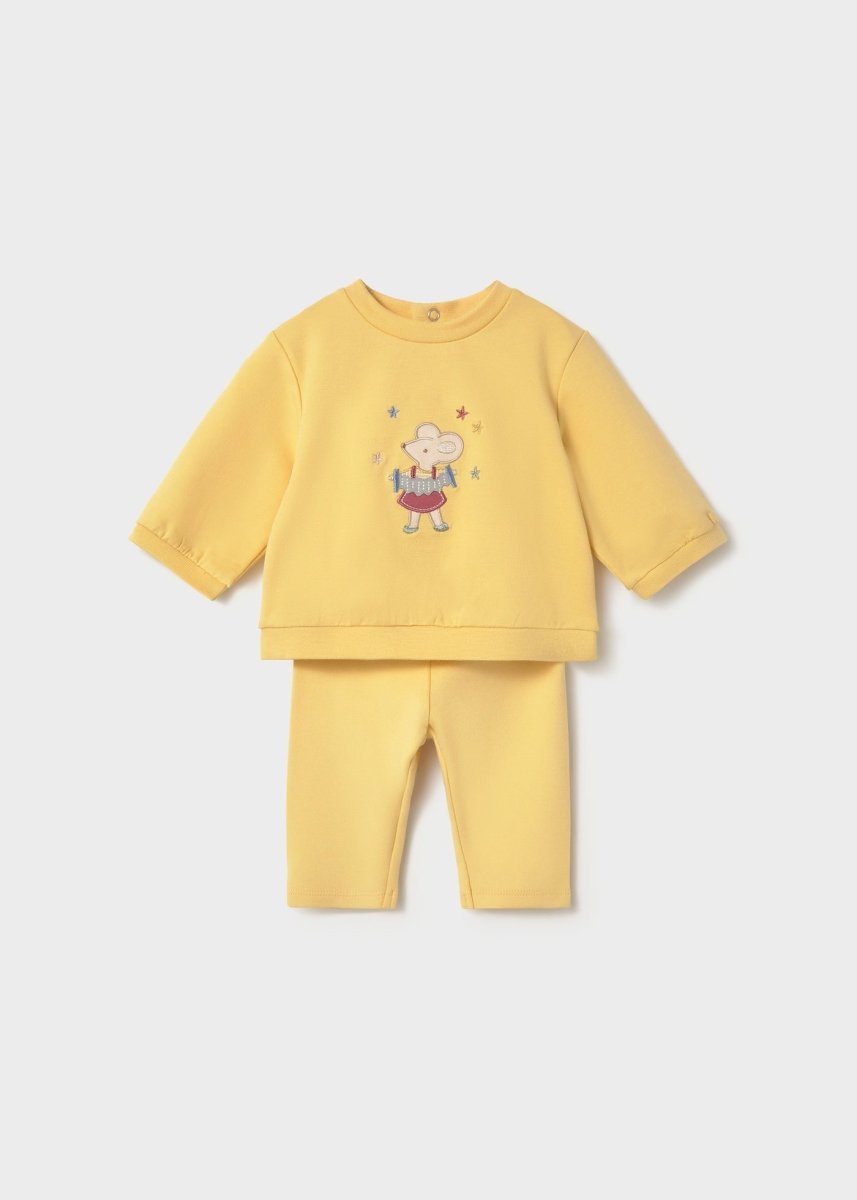 Ensemble 4 pièces en coton Mayoral – Jaune -Vêtements- Boutique LeoLudo-Mayoral