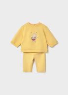 Ensemble 4 pièces en coton Mayoral – Jaune -Vêtements- Boutique LeoLudo-Mayoral
