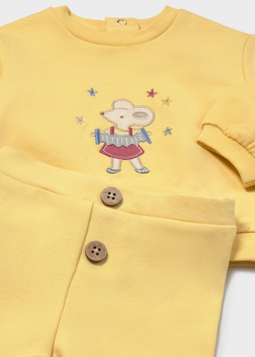 Ensemble 4 pièces en coton Mayoral – Jaune -Vêtements- Boutique LeoLudo-Mayoral