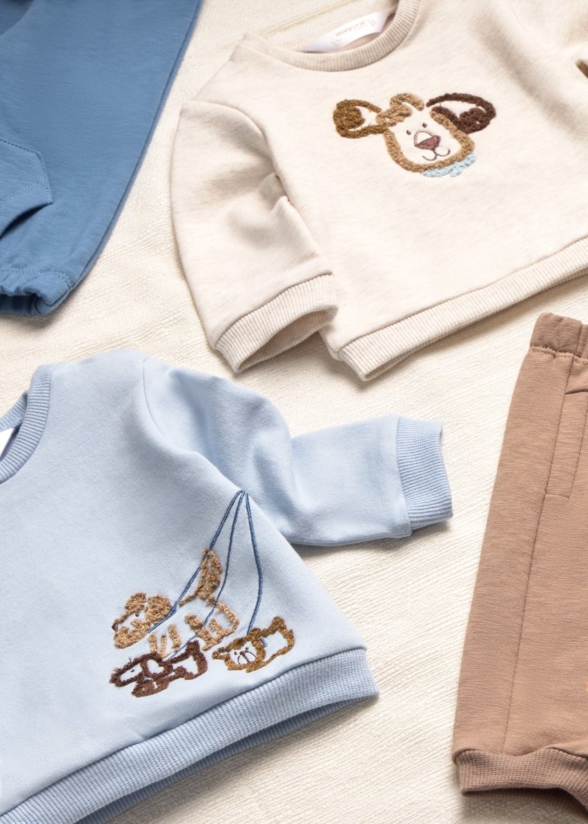 Ensemble 4 pièces en coton Mayoral – Petits Chiots -Vêtements- Boutique LeoLudo-Mayoral