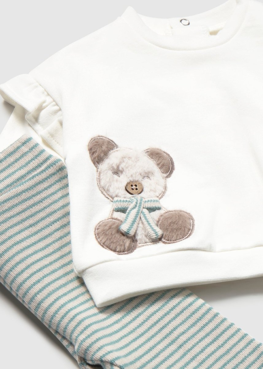 Ensemble 4 pièces en coton Mayoral – Sauge -Vêtements- Boutique LeoLudo-Mayoral