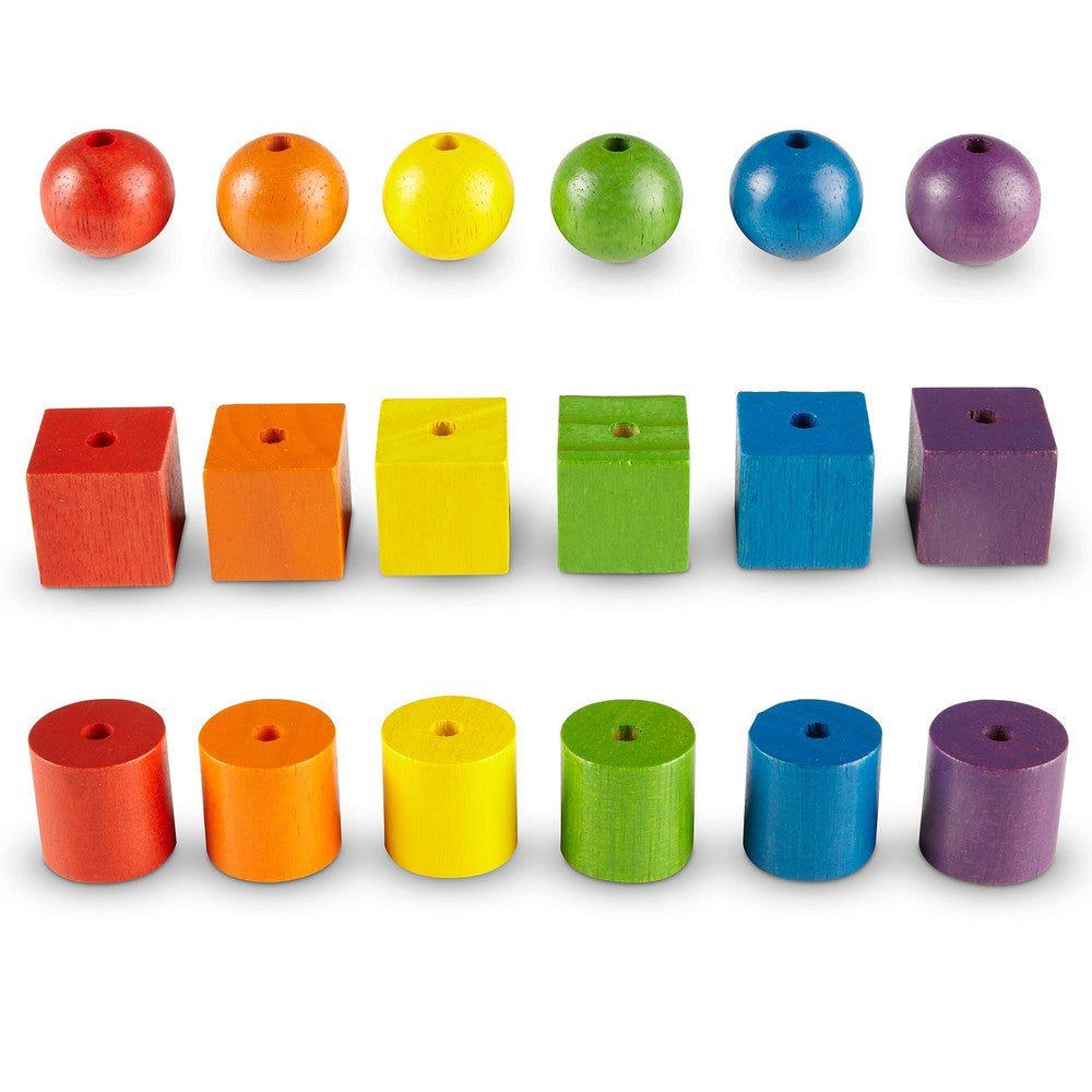Ensemble d'activités de perles et cartes à motifs (130 pcs) - Jeux de motricité fine - Boutique LeoLudo - Learning Resources