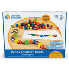 Ensemble d'activités de perles et cartes à motifs (130 pcs) - Jeux de motricité fine - Boutique LeoLudo - Learning Resources