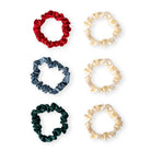 Ensemble de chouchous en satin - Édition des Fêtes (6 mcx) -Accessoires cheveux- Boutique LeoLudo-Canadian Gift Concept