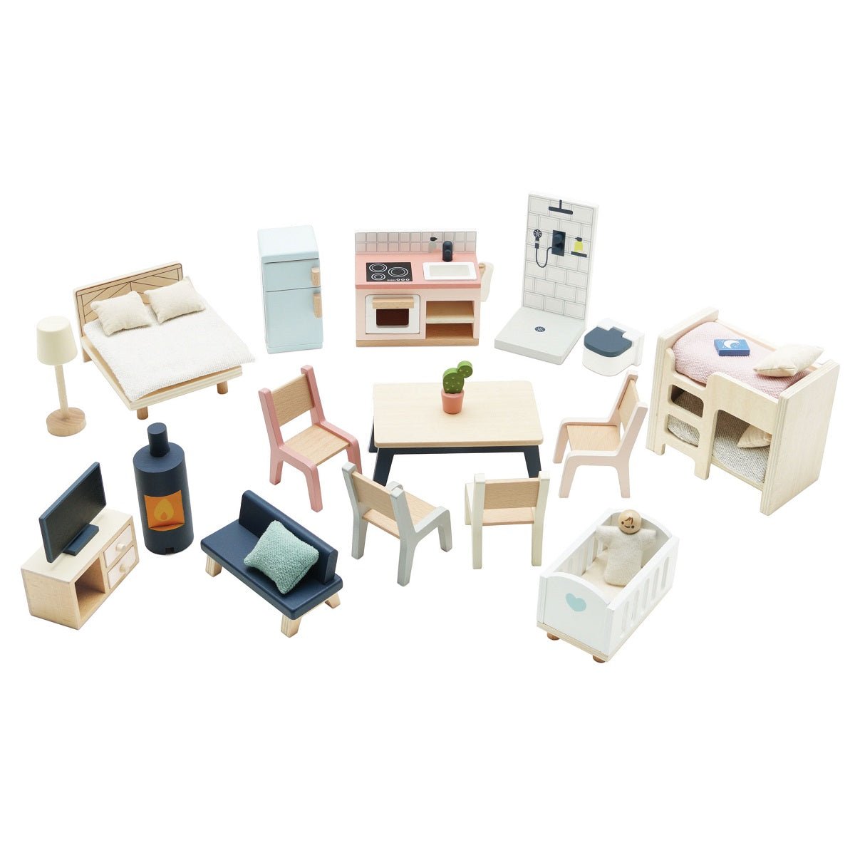 Ensemble de meubles de démarrage pour maison de poupée - Accessoires de maison de poupées - Boutique LeoLudo - Le Toy Van