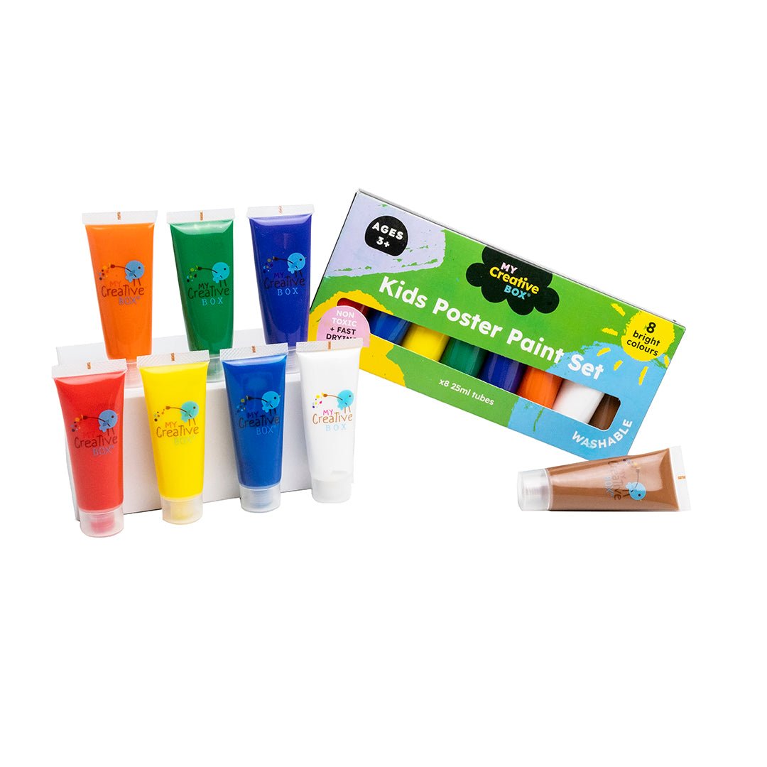 Ensemble de peinture à la gouache – 8 couleurs -Art & bricolage- Boutique LeoLudo-Connetix
